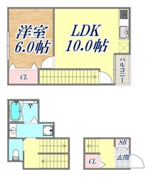 casa塚本の物件間取画像